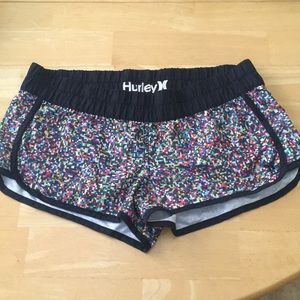 Hurley running shorts beach pixelated
